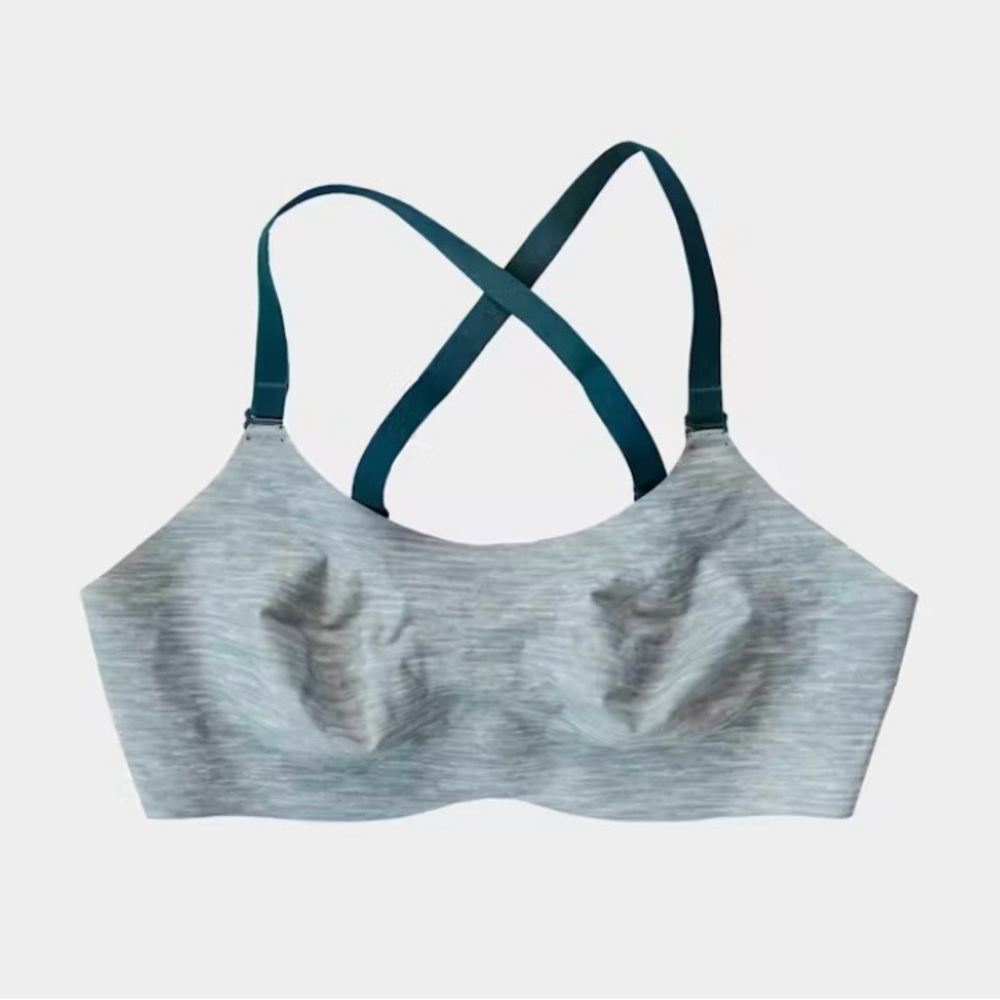 Knix Gray Cross-Back Bra Intimates & Sleepwear